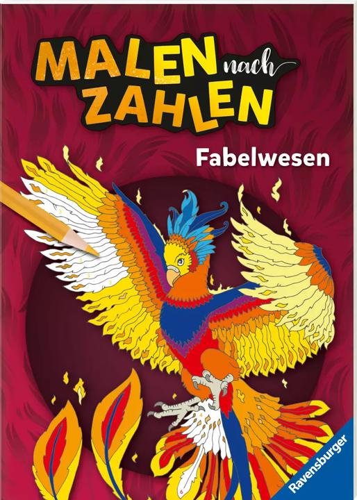 Produktbild Ravensburger Malen nach Zahlen Fabelwesen - 32 Motive - 24 Farben - Malbuch mit nummerierten