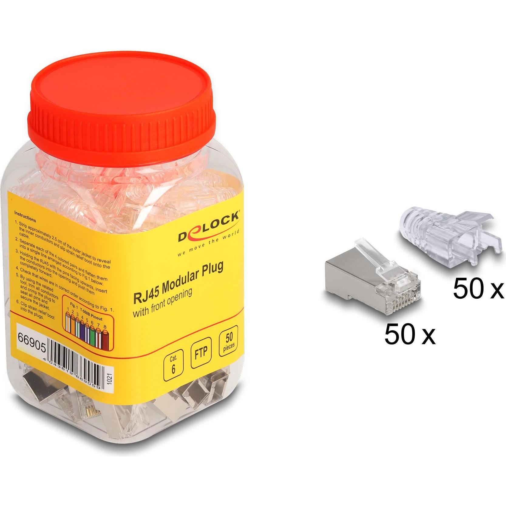 Thumbnail - Delock RJ45 Modularer Stecker (Netzwerkkabel Stecker), Netzwerk Zubehör