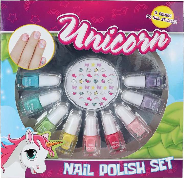 Produktbild Roost Einhorn-Nagellack-Set Einhorn mit Nagelaufklebern