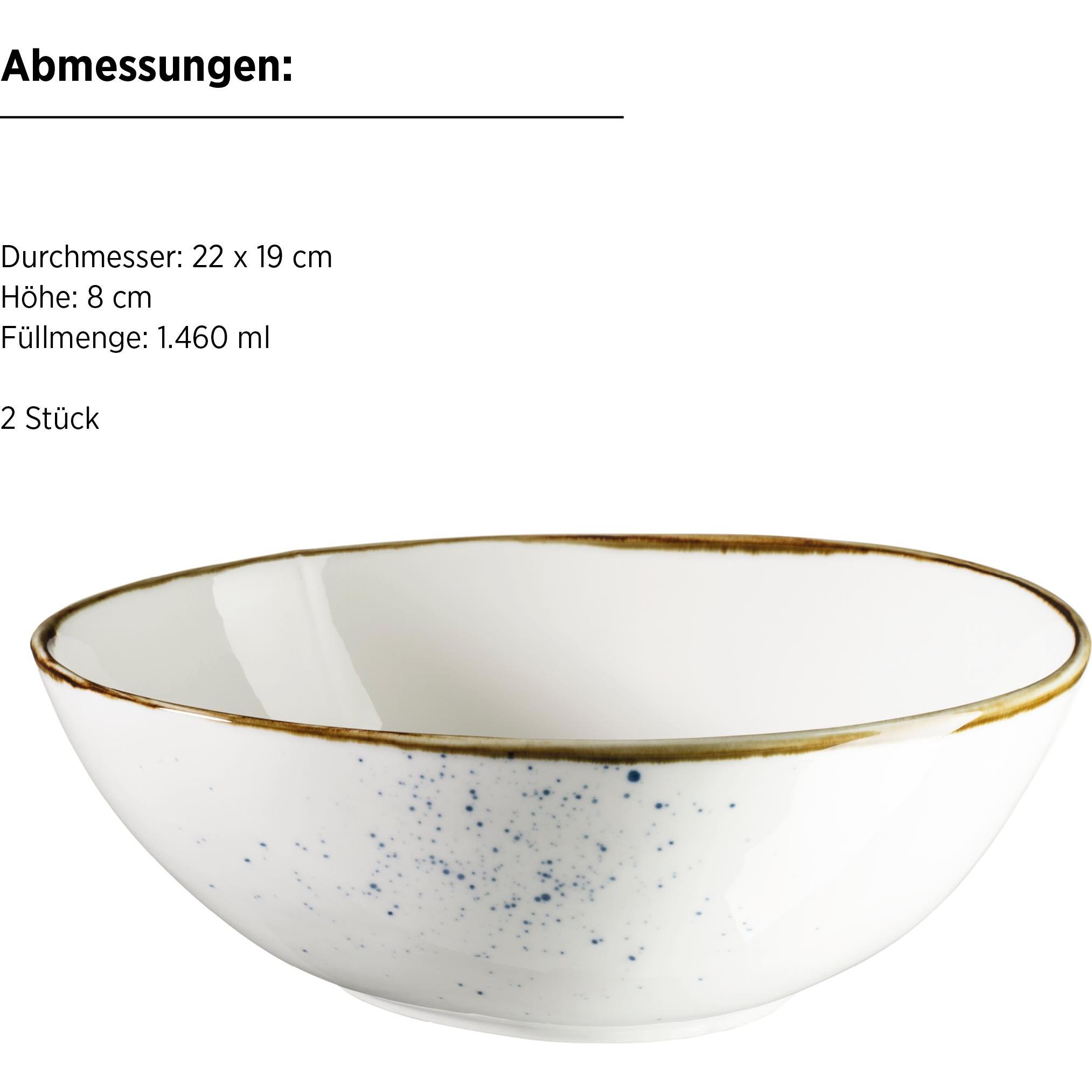 Thumbnail - Mäser Pintar, Schüssel + Schale, Blau, Weiss