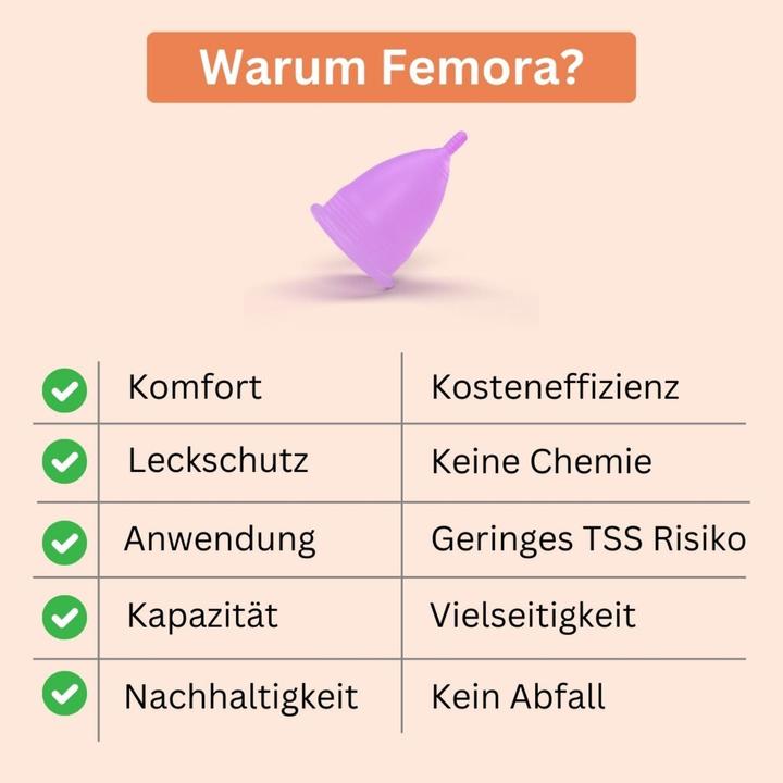 Actual product image Femora Menstrual cup (S)