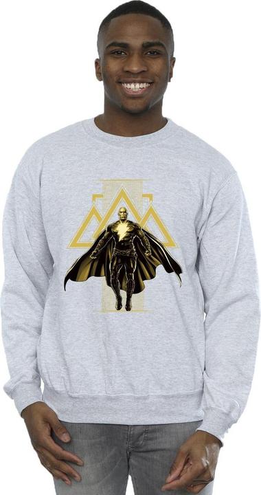 Produktbild Schwarzes Adam Rising Sweatshirt aus Baumwolle mit goldenen Symbolen (M)