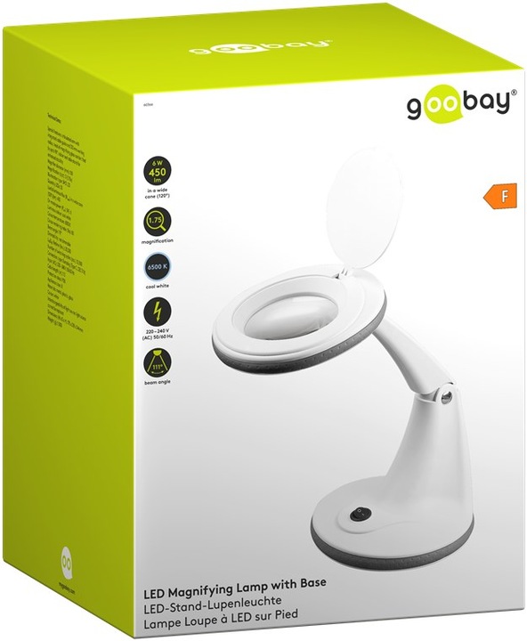 Actual product image Goobay LED stand magnifier lamp, 6 W (60366)