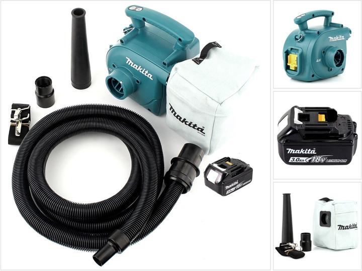 Produktbild Makita DVC 350 F1 Akku Staubsauger 18V + 1x Akku 3,0Ah - ohne Ladegerät (Nass-Trockensauger)