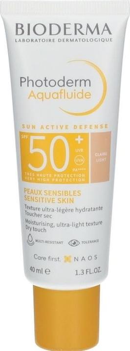 Bioderma Hip $, Photoderm Aquafluide SPF 50 + Ultralekki Fluid skin light shade 40 ml - long shelf li (Sonnencreme, SPF 50, 40 ml)