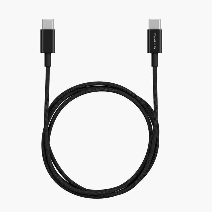 Produktbild Vonmählen USB-C to USB-C Cable 60W / 1m - Black (1 m, USB 2.0, 60 W)