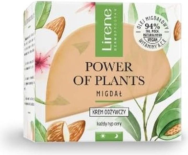 Lirene Power Of Plants Nourishing Cream For All Skin Types Almond 50Ml (Körpercreme, 50 ml)