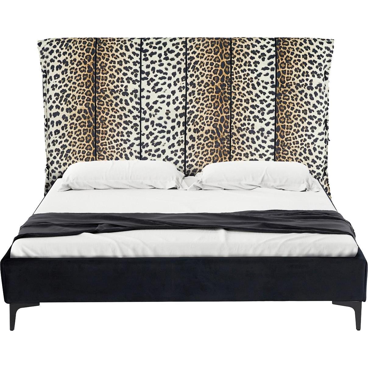 HTI-Living, Bett, Doppelbett 140 x 200 cm Roxbury Leoprint (140 x 200 cm)