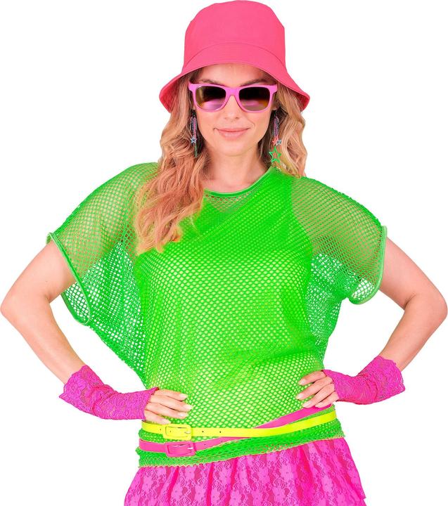 Produktbild Widmann Neon Grünes Netzshirt kurze Ärmel (L)