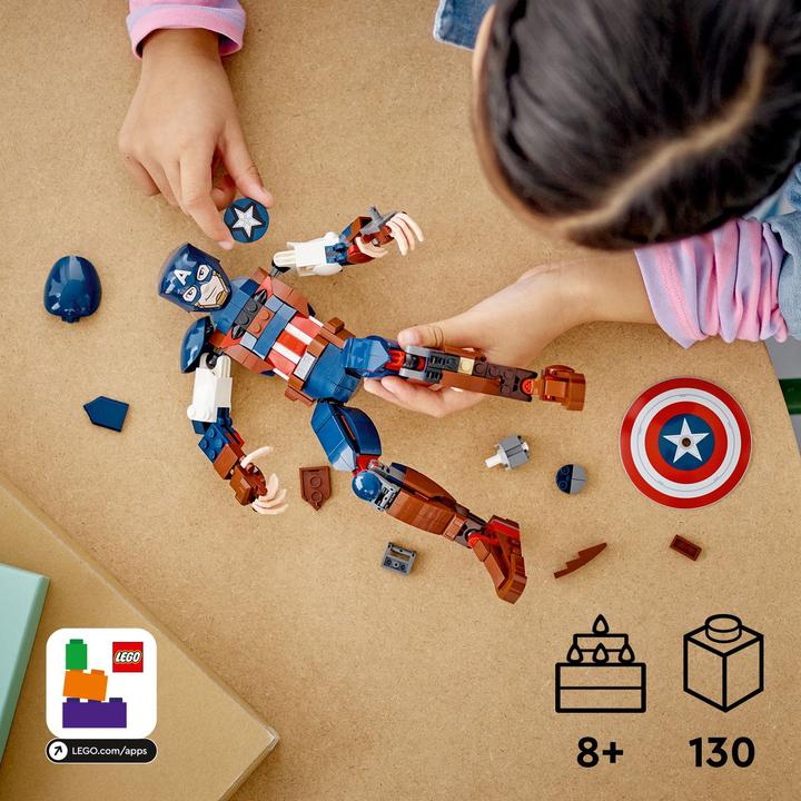 Actual product image LEGO Captain America Building Figure (76258, LEGO Marvel)