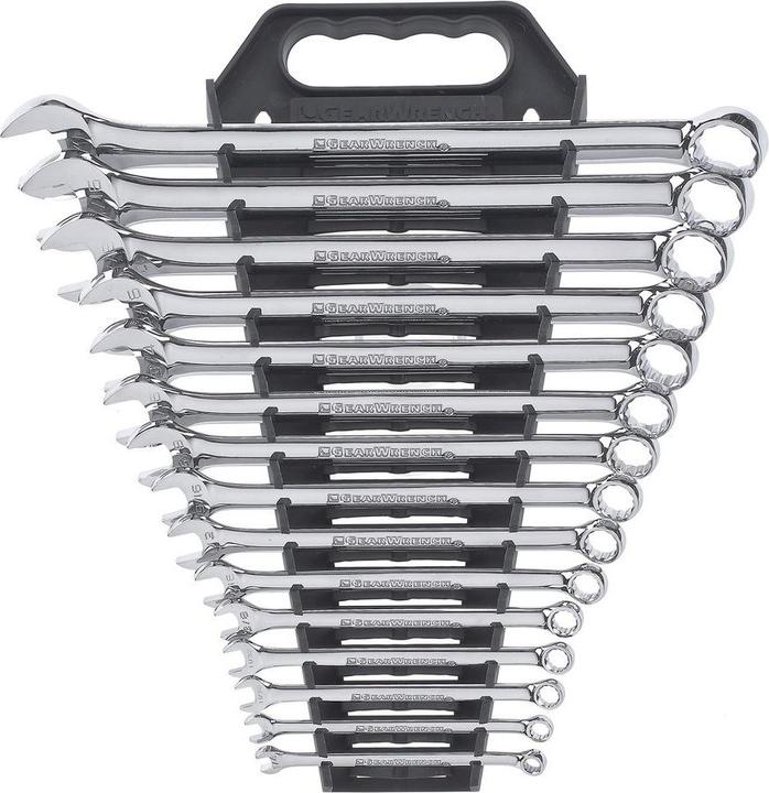 Actual product image Gear Wrench 12-kant Ringmaulschlüssel Satz, SAE, 15-tlg.