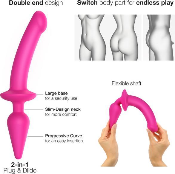 Actual product image Strap-on-me Switch Plug-In Dildo (L)