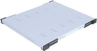 Actual product image Triton 48.30 cm (19") shelf for network cabinets, fixed installation, depth 750 mm, 80 kg, light grey RAL