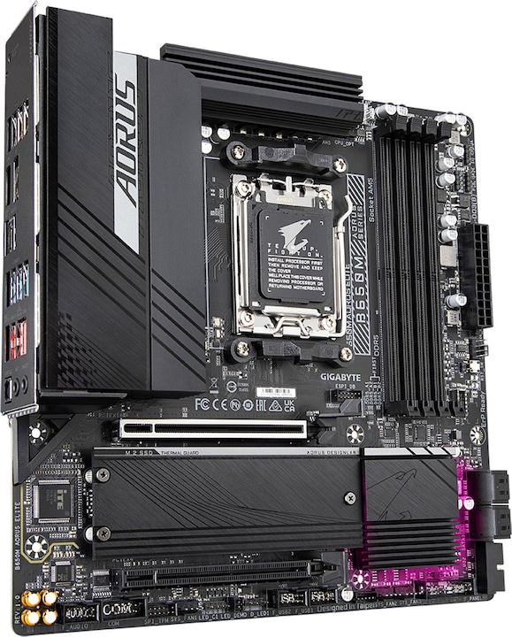Produktbild Gigabyte MB GBT AMD AM5 B650M AORUS ELITE (AM5, AMD B650, ATX)