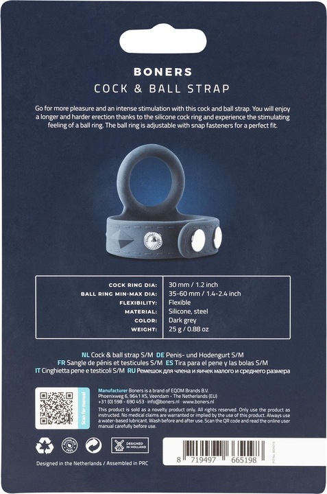Actual product image Boners Cock & Ball Strap (3.50 cm)