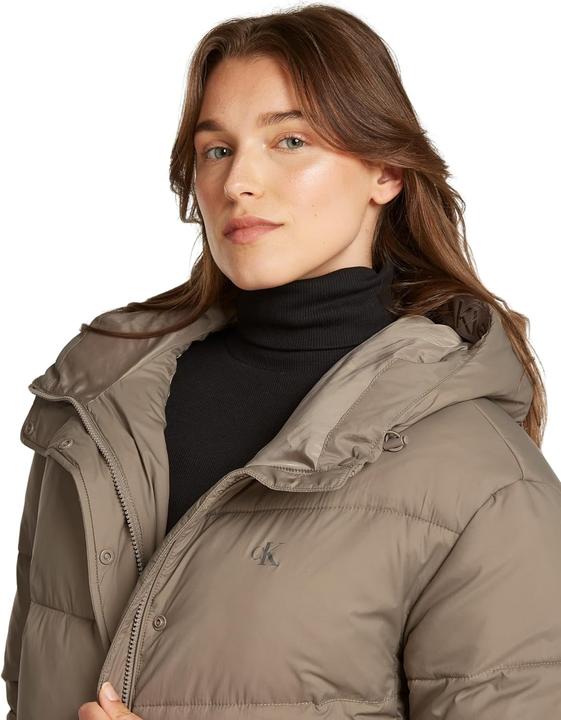 Actual product image Calvin Klein Logo Hooded Puffer Jacket (M)