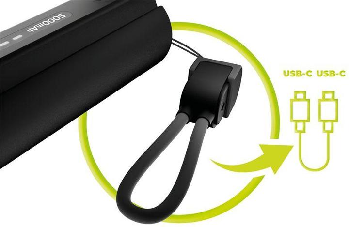 Image du produit Mobile Origin 5000mAh Compact PowerBank PB7 with Flashlight and USB-C Cable (5000 mAh)