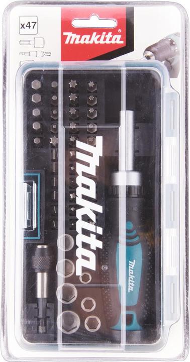 Image du produit Makita Cliquets et jeux d'embouts (Croix Phillips PH M2, Six pans creux TX M20, Croix Phillips PH M1, Six pans creux TX M15, Six pans creux TX M30, Croix Phillips PH M3, Croix Pozidriv PZ M2, Six pans creux TX M10, Six pans creux TX M40, Croix Pozidriv PZ M1)