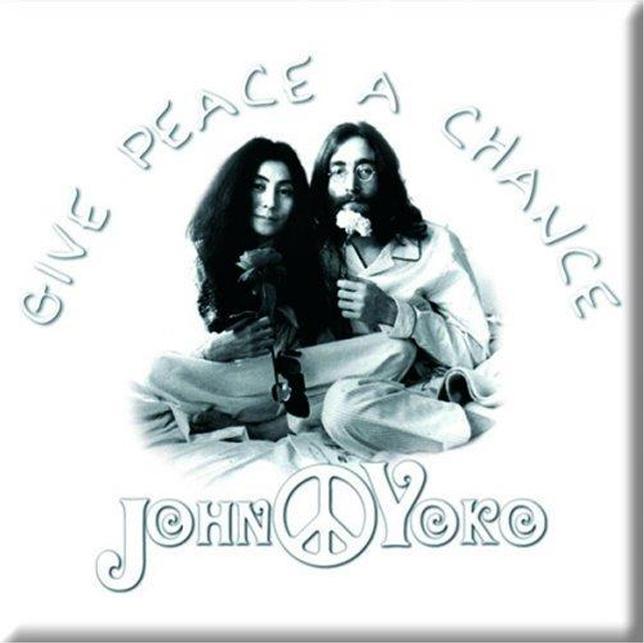 Actual product image John Lennon Give Peace A Chance Fridge Magnet (1x)
