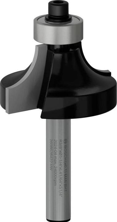 Produktbild Bosch Professional Zubehör Abrundfräser, 1/4-Zoll, R1 9,5 mm, D 31,8 mm, L 16,2 mm, G 57 mm