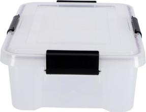 Produktbild Iris Water Proof Aufbewahrungsbox 10,0 l transparent, schwarz 29,0 x 39,0 x 14,6 cm (30 x 40 x 15 cm, 10 l)