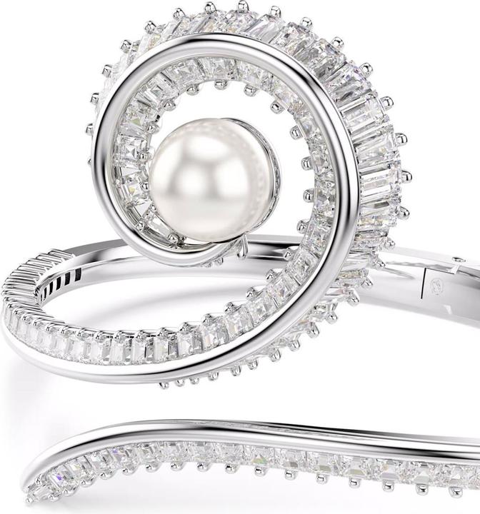 Immagine prodotto Swarovski x Ariana Grande Armreif Kristallperle Baguette Schliff Weiss Rhodiniert (Metallo Swarovski)
