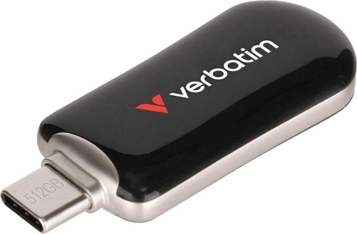 Produktbild Verbatim Plectra Black 512GB USB-C Flash Drive 30227 (512 GB, USB-C)
