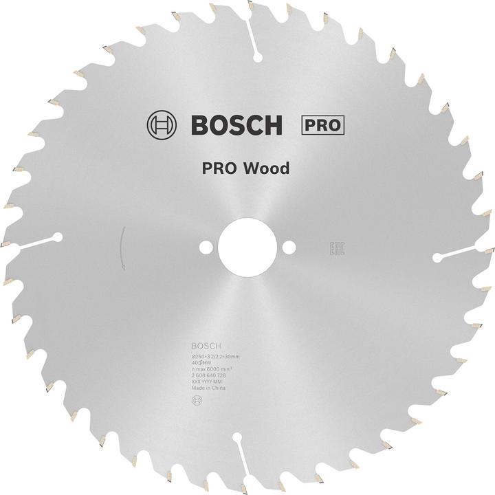 Actual product image Bosch Professional Zubehör PRO Wood circular saw blade, 250 x 3.2 x 30 mm