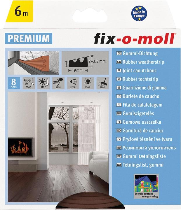 Actual product image Fix-o-moll E-profile rubber seal