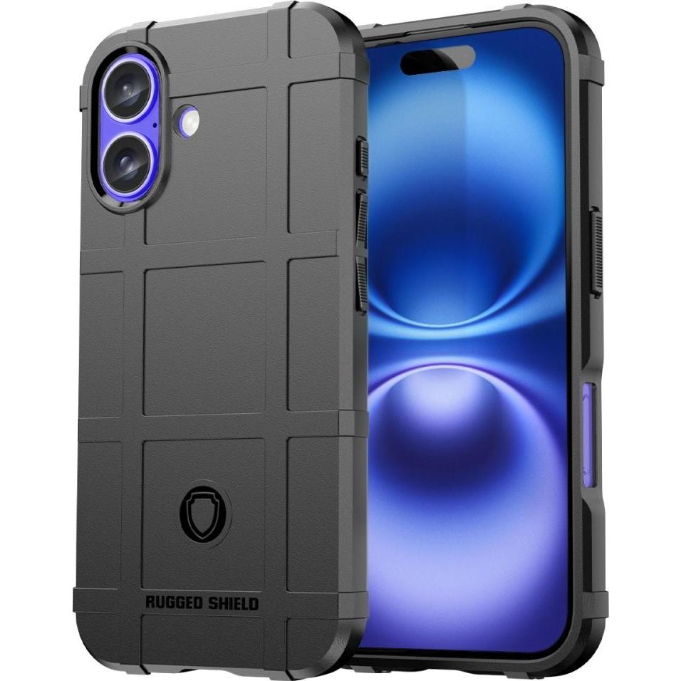 Screenguard Apple iPhone 16 Plus Rugged Shield Hülle (Apple iPhone 16 Plus), Smartphone Hülle, Schwarz