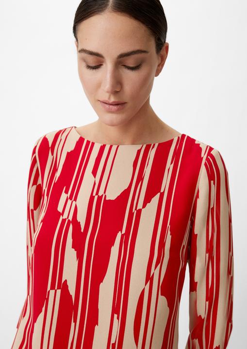 Produktbild Comma Kleid Crêpe-Kleid mit Allover-Print (36)