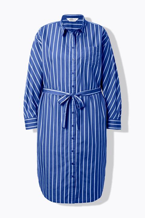 Image du produit Studio Untold Robe-chemisier midi à rayures. Coupe oversize (54)