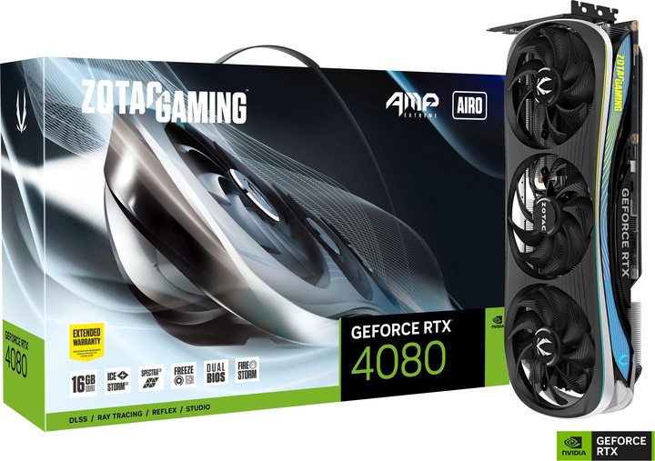 Actual product image Zotac Gaming Geforce Rtx 4080 Amp Extreme Airo (16 GB)