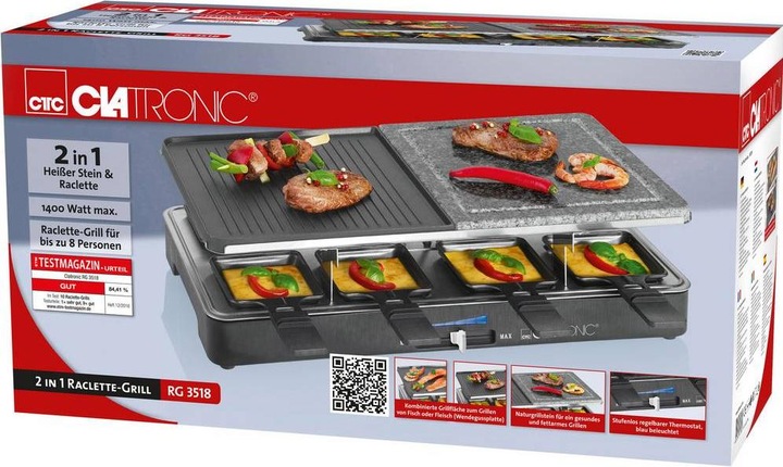 Actual product image Clatronic Raclette RG 3518