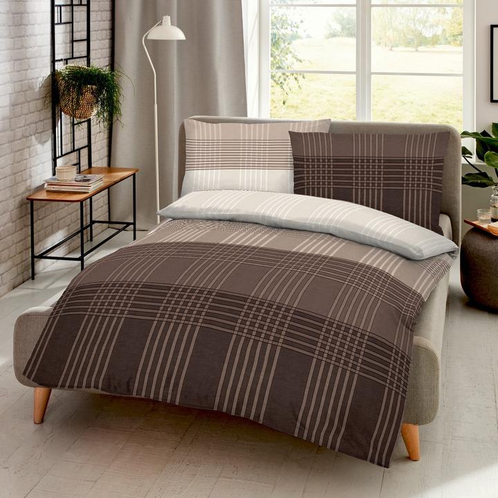 Produktbild Kaeppel Biber Bettwäsche Zones (Duvetbezug, 160x210 cm + 65x100 cm)