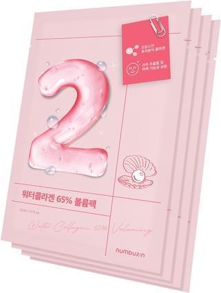 Actual product image Numbuzin No.2 Water Collagen 65% Volumizing Sheet Mask - Pack of 4