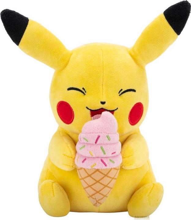 Jazwares Pokémon - Plüschfigur - Pikachu mit Eis - ca. 20 cm