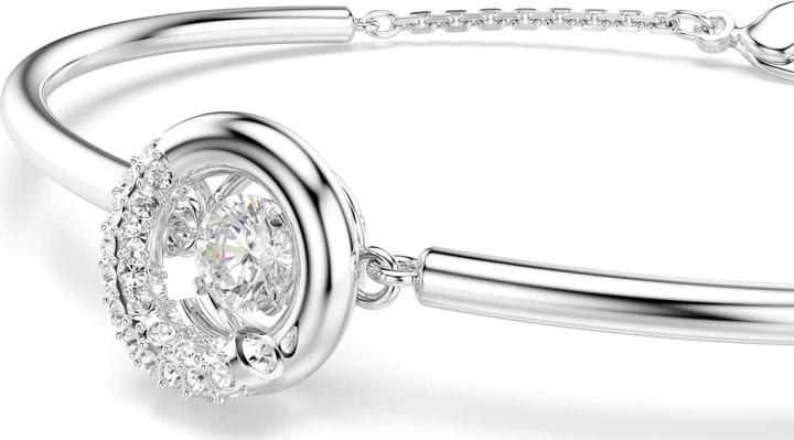 Produktbild Swarovski Dextera Armreif Rundschliff Weiss Rhodiniert (17 cm, Swarovski Metall)