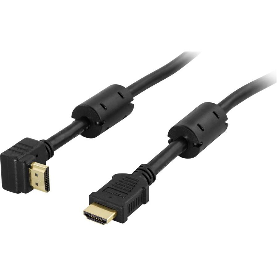 Deltaco HDMI-1005V - HDMI med Ethernet (0.50 m, HDMI), Video Kabel