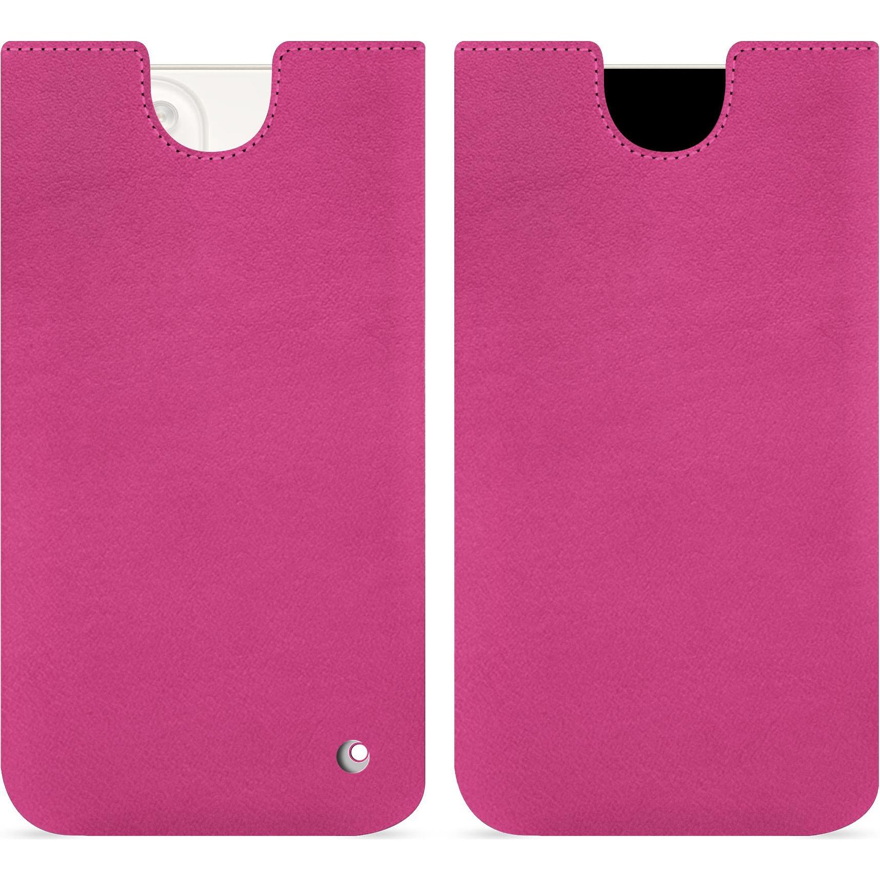 Noreve Lederschutzhülle (Apple iPhone 15 Plus), Smartphone Hülle, Rosa