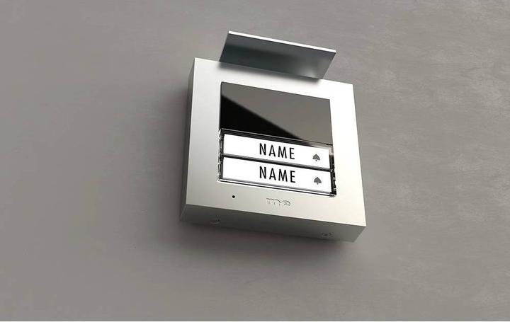 Actual product image M-E ME ADV 1020 S - Audio front-door station 2 family house silver (Cable)