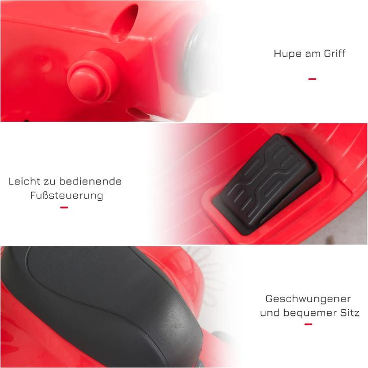 Actual product image Homcom Electric children's moped in Vespa style (6 V)