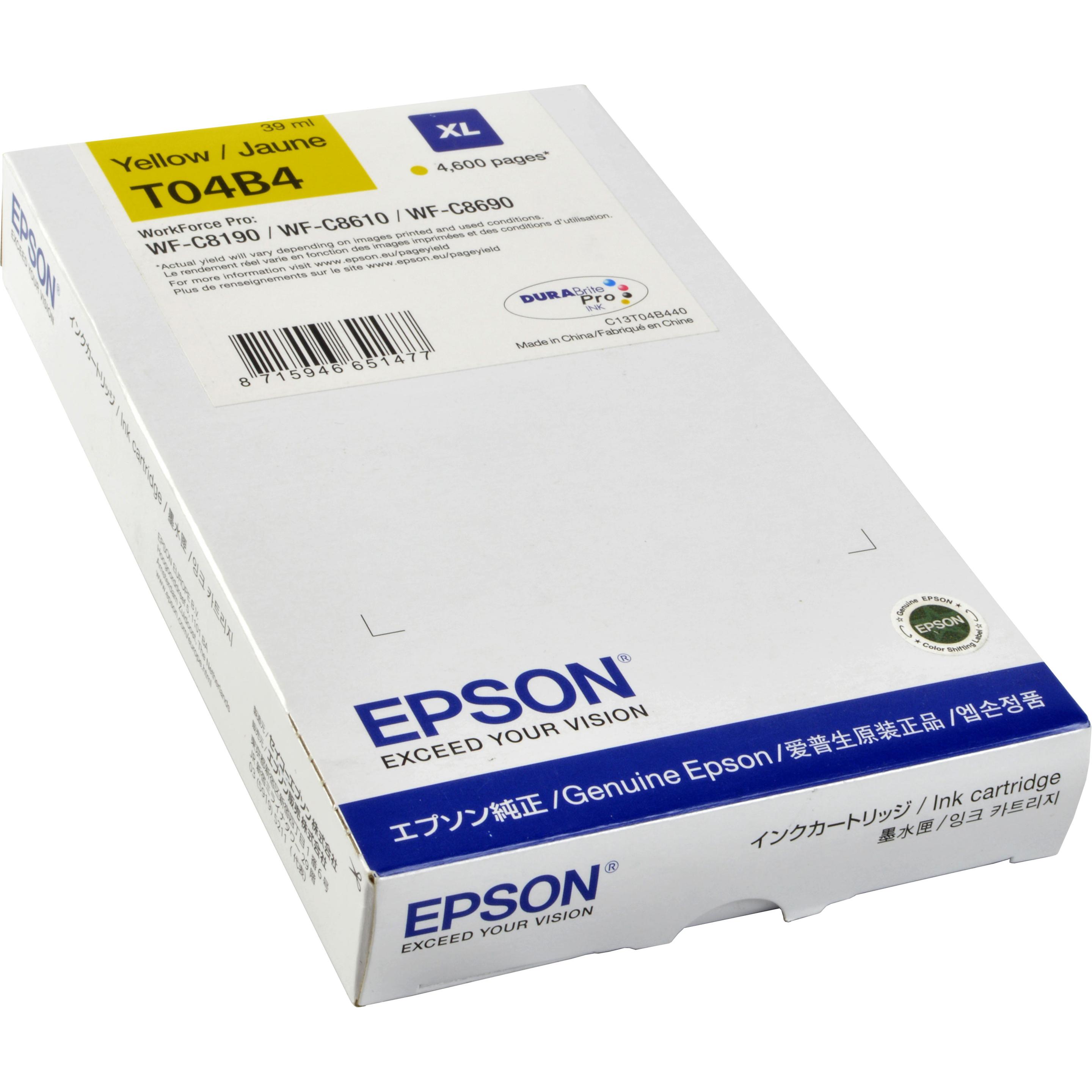 Thumbnail - Epson, Druckerpatrone, Ink Cartridge XL Yellow T04b4 (Y)