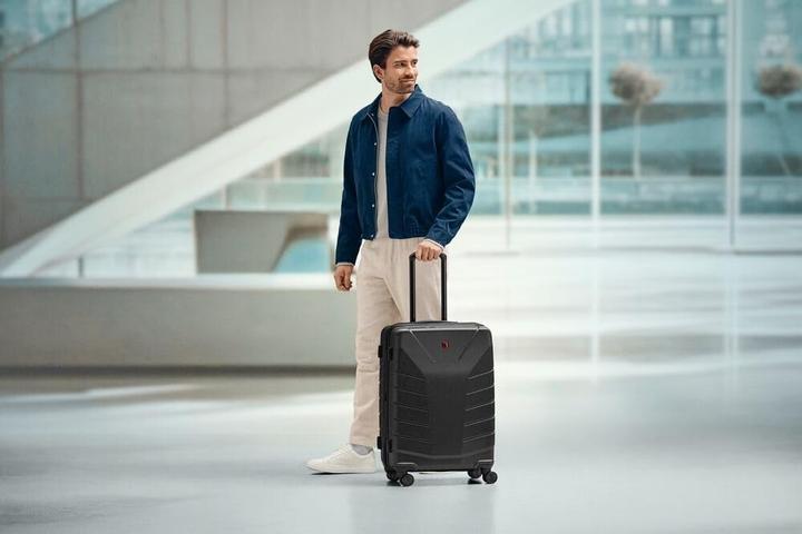 Actual product image Wenger Hardcase with Double Spinner Wheels, TSA Lock, Compression Straps, Expandable Storage