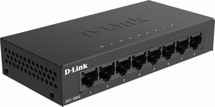 Actual product image D-Link DGS-108GL (8 ports)