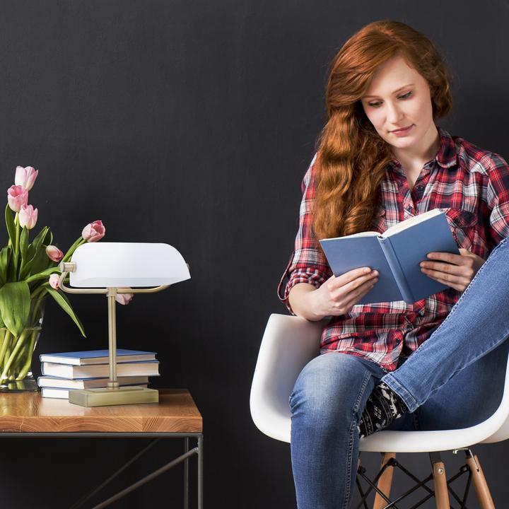 Image du produit Relaxdays Lampe de banquier (E14)