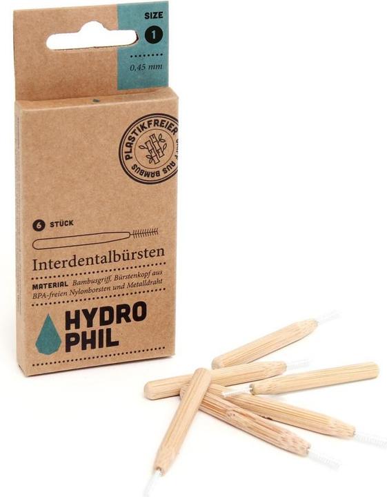Produktbild Hydrophil Interdentalbürsten 0.45mm Size 1 (6 x, 0.45 mm)