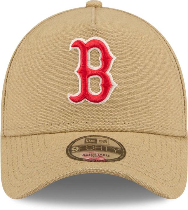 Produktbild New Era A-Frame Trucker Leinen Cap - Boston Red Sox beige (One Size)