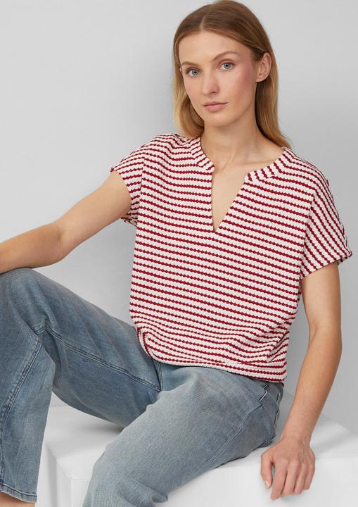 Immagine prodotto S.Oliver T-Shirt Strukturiertes T-Shirt im O-Shape (38)