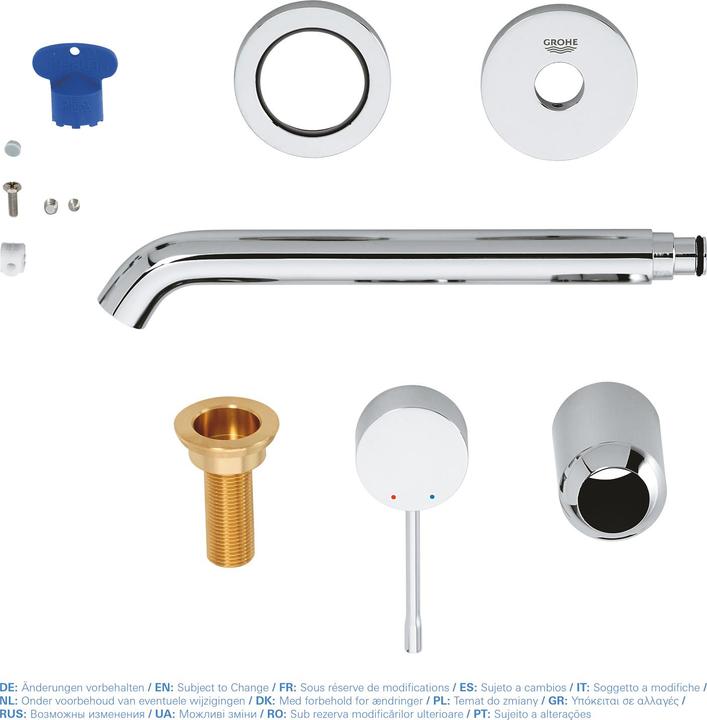 Produktbild Grohe 2-Loch-Waschtischbatterie ESSENCE Ausldg 230mm chr